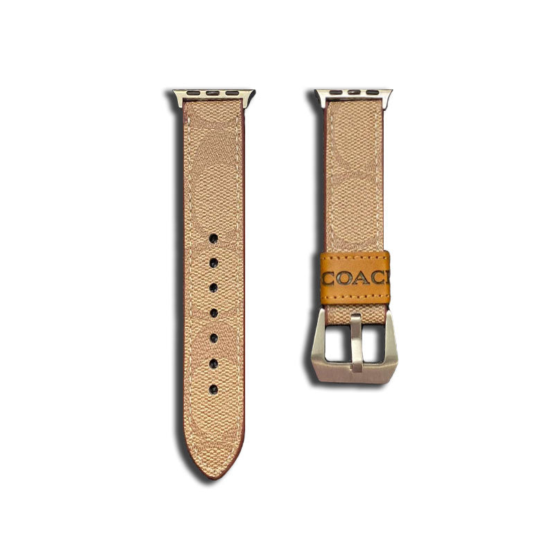 Δερμάτινος προπονητής Apple Watch Band Light Brown-YHK244221710