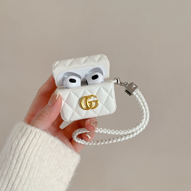 الحالات الفاخرة GG Airpods White-LGB240424