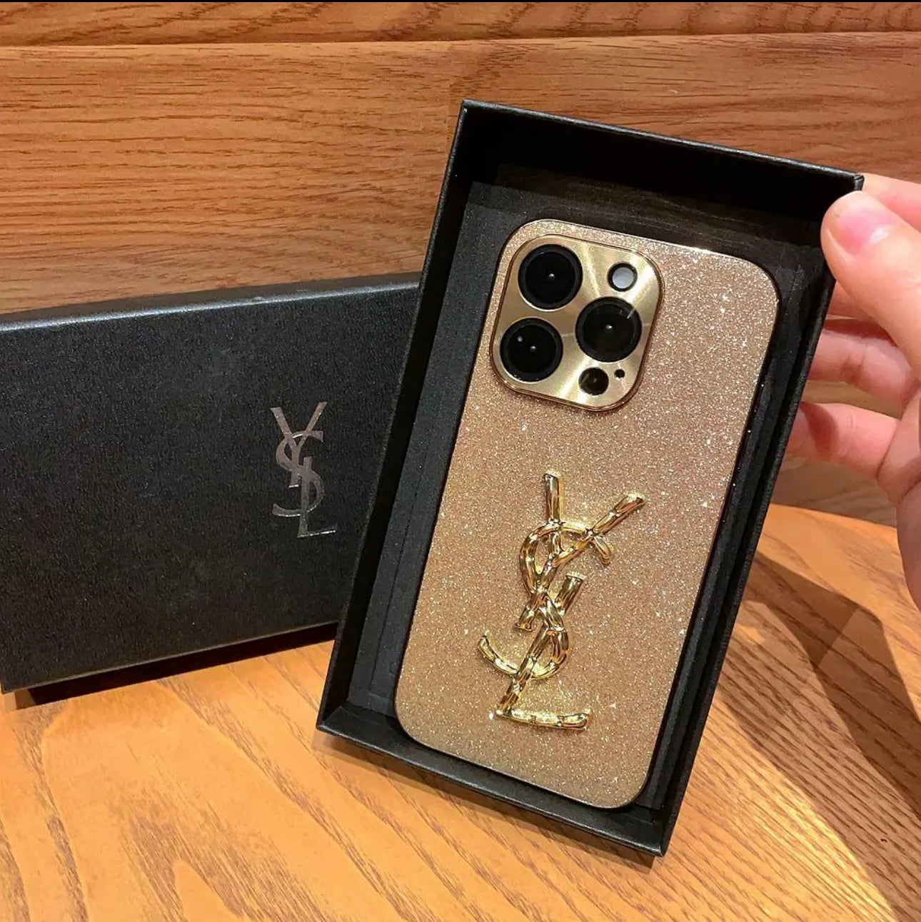 Case de iPhone YSL X Mono (con caja) | Brillar