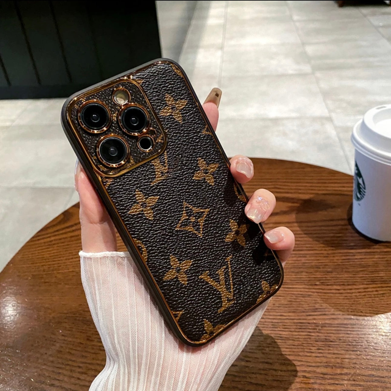 New LV Shine X Mono iPhone Case (με κουτί)