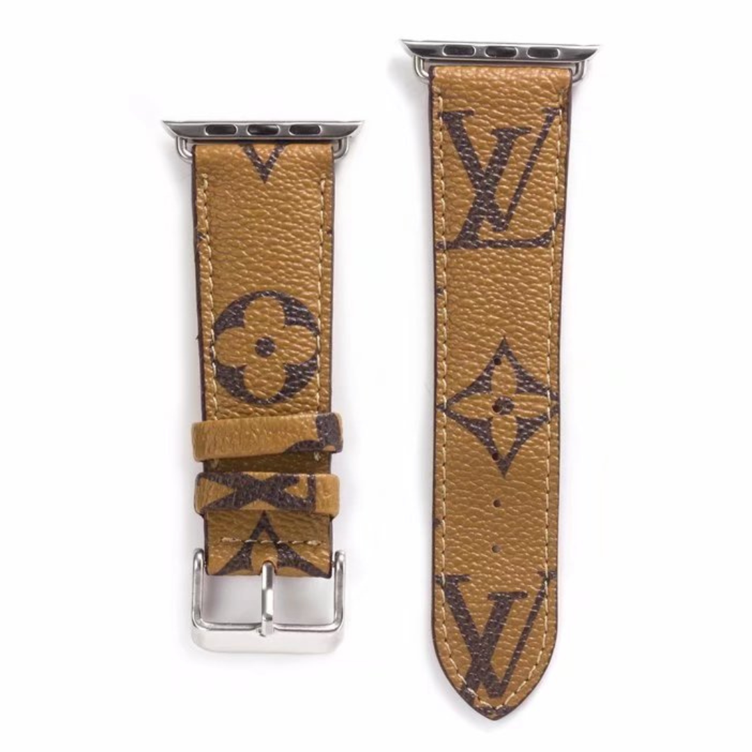 LV lichtbruine monogram leer