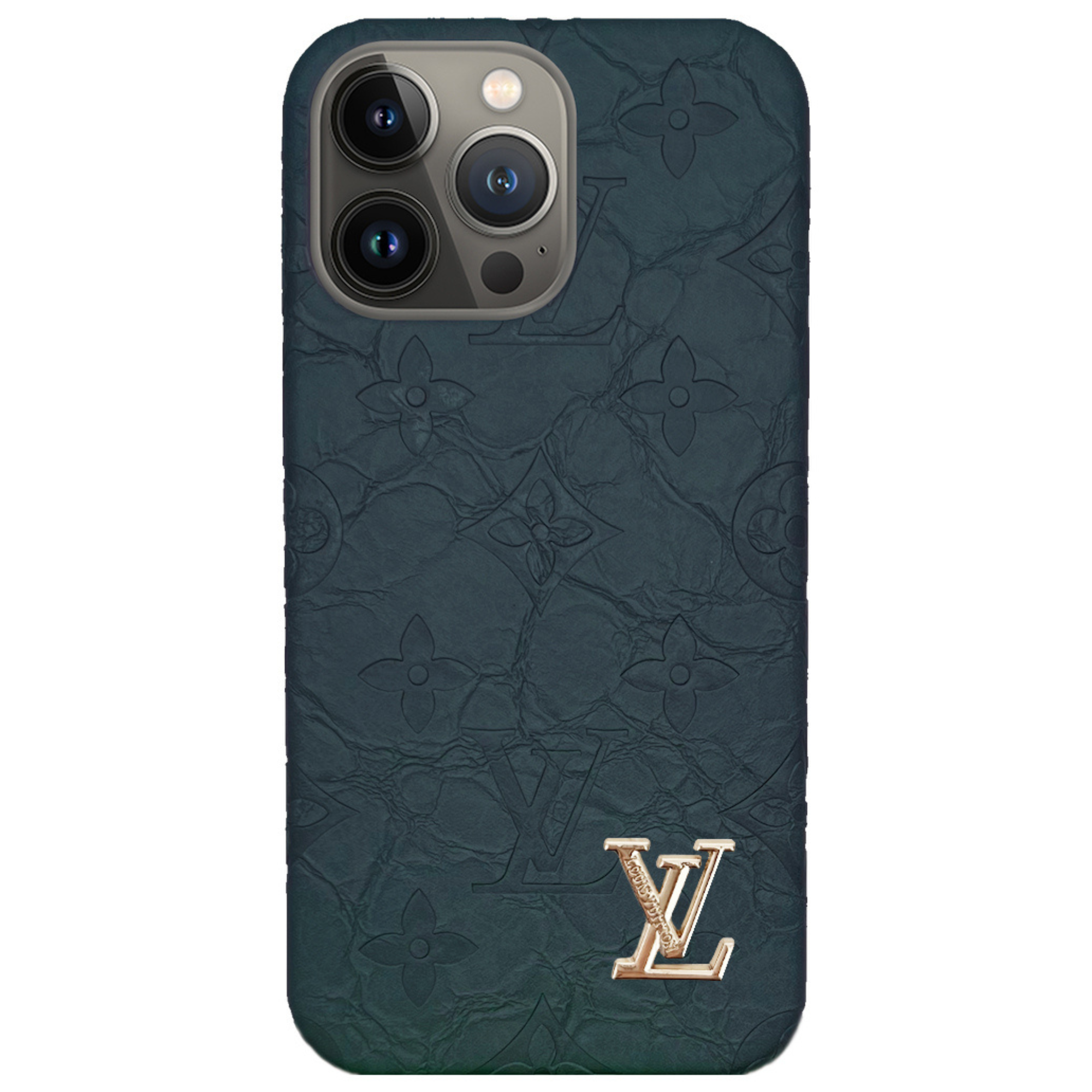 Case di iPhone "LV" Effetto martellato | Splendore