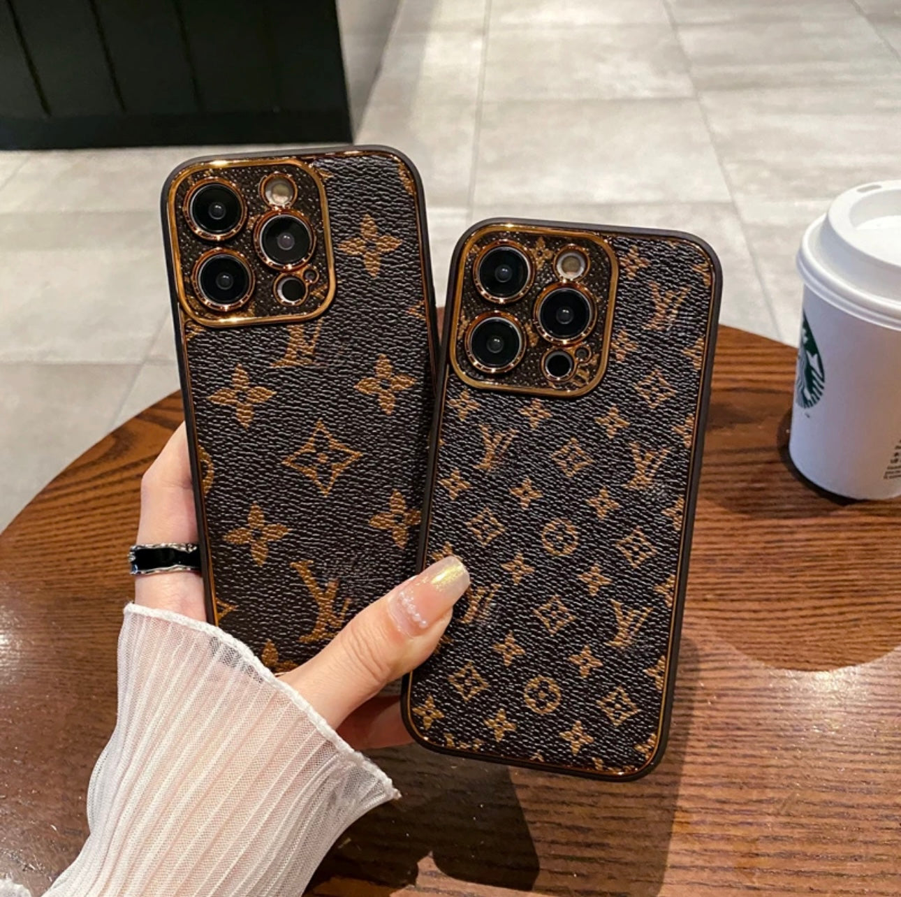 New LV Shine X Mono iPhone Case (με κουτί)