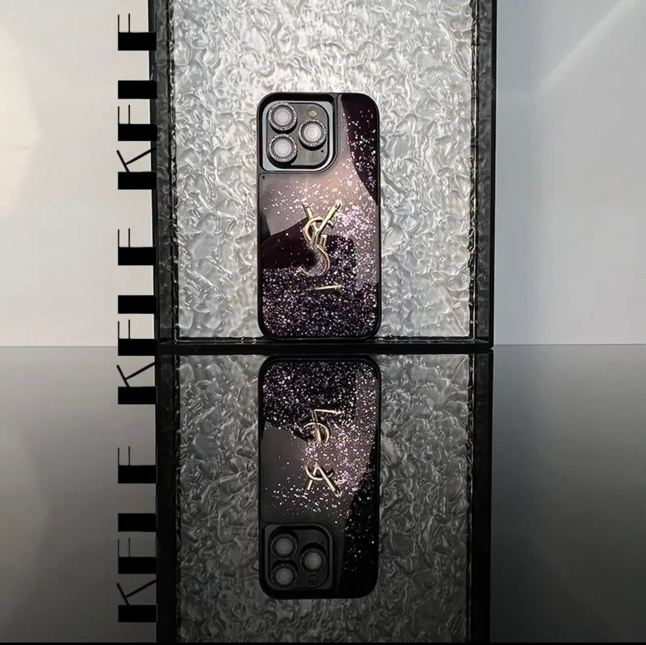 YSL SHINE X MONO iPhone -fodral (med kedja)