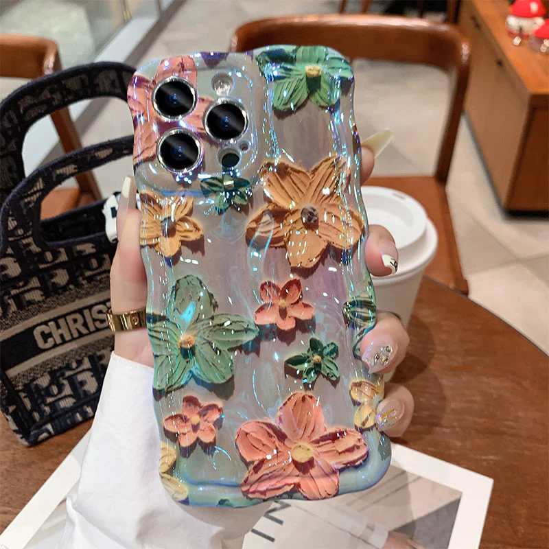 Case de iPhone de flores