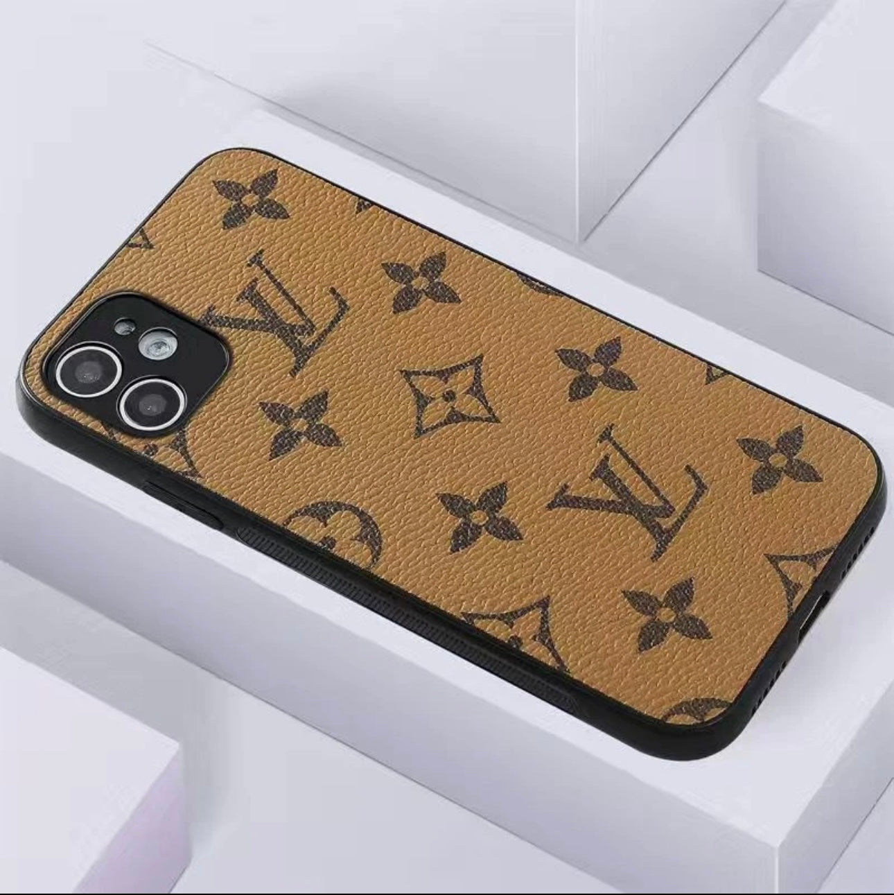 Nieuwe LV Shine X Mono iPhone -hoes (met doos)