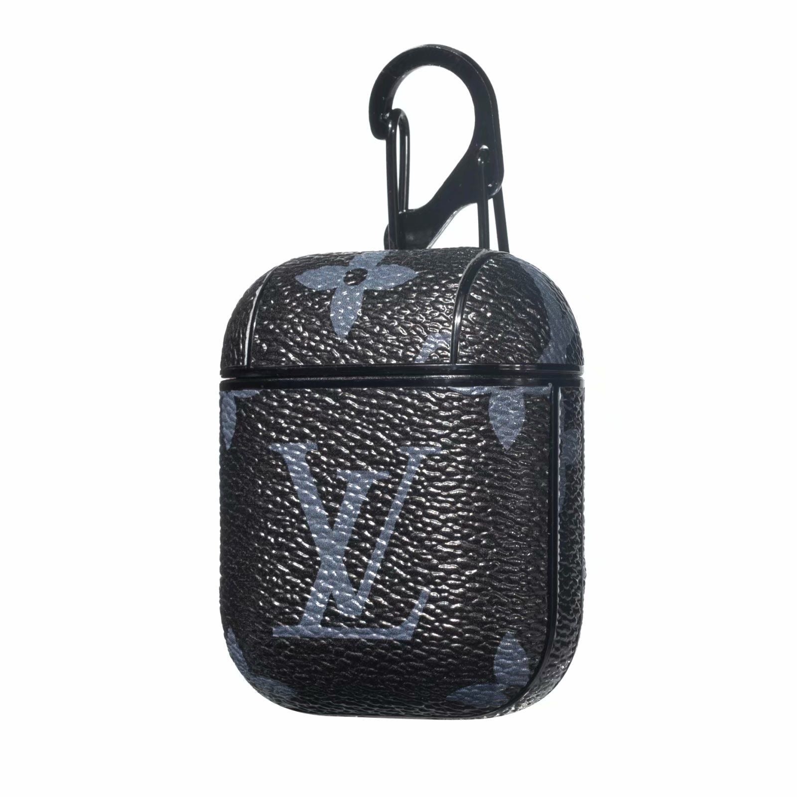 'Lv' blk de cuero clásico