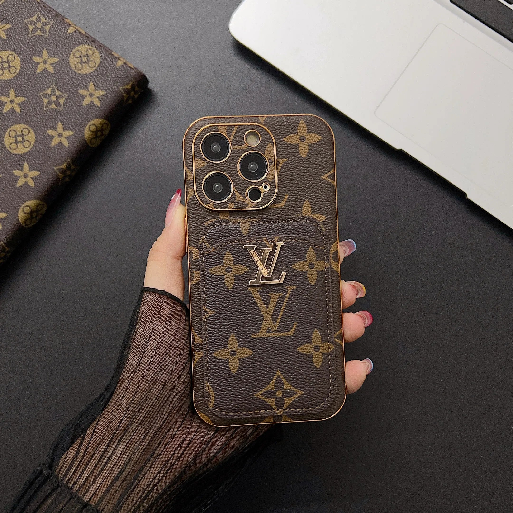 Klassiek LV iPhone -hoesje | Glans