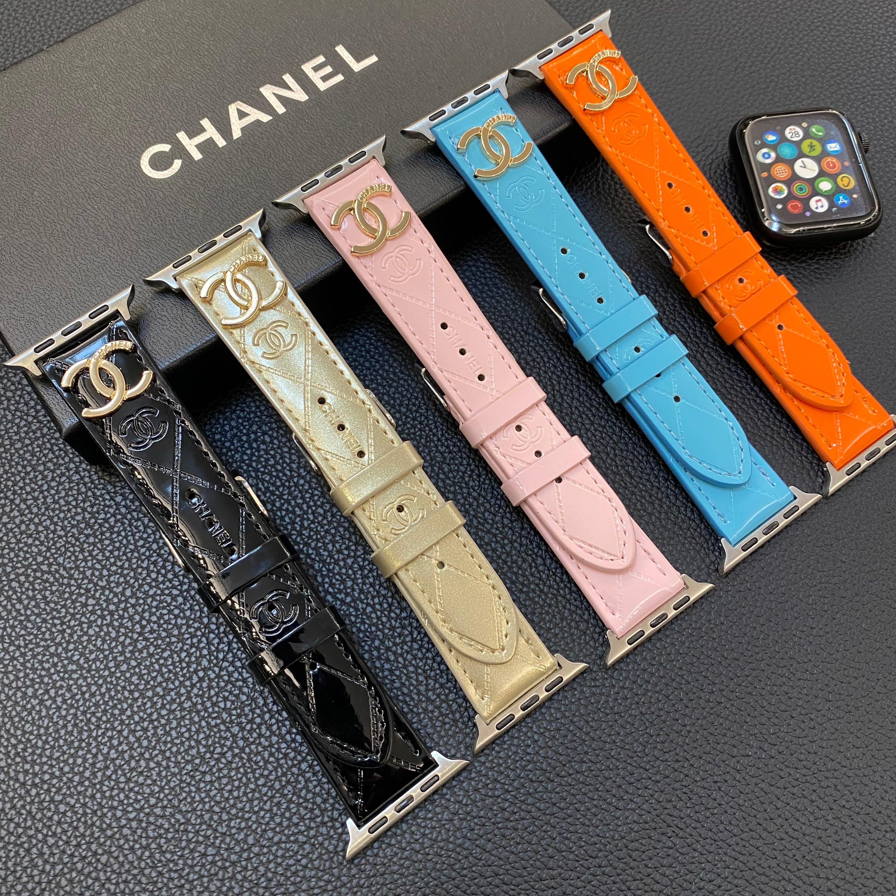 Læder CC Apple Watch Band Pink-DLG240509