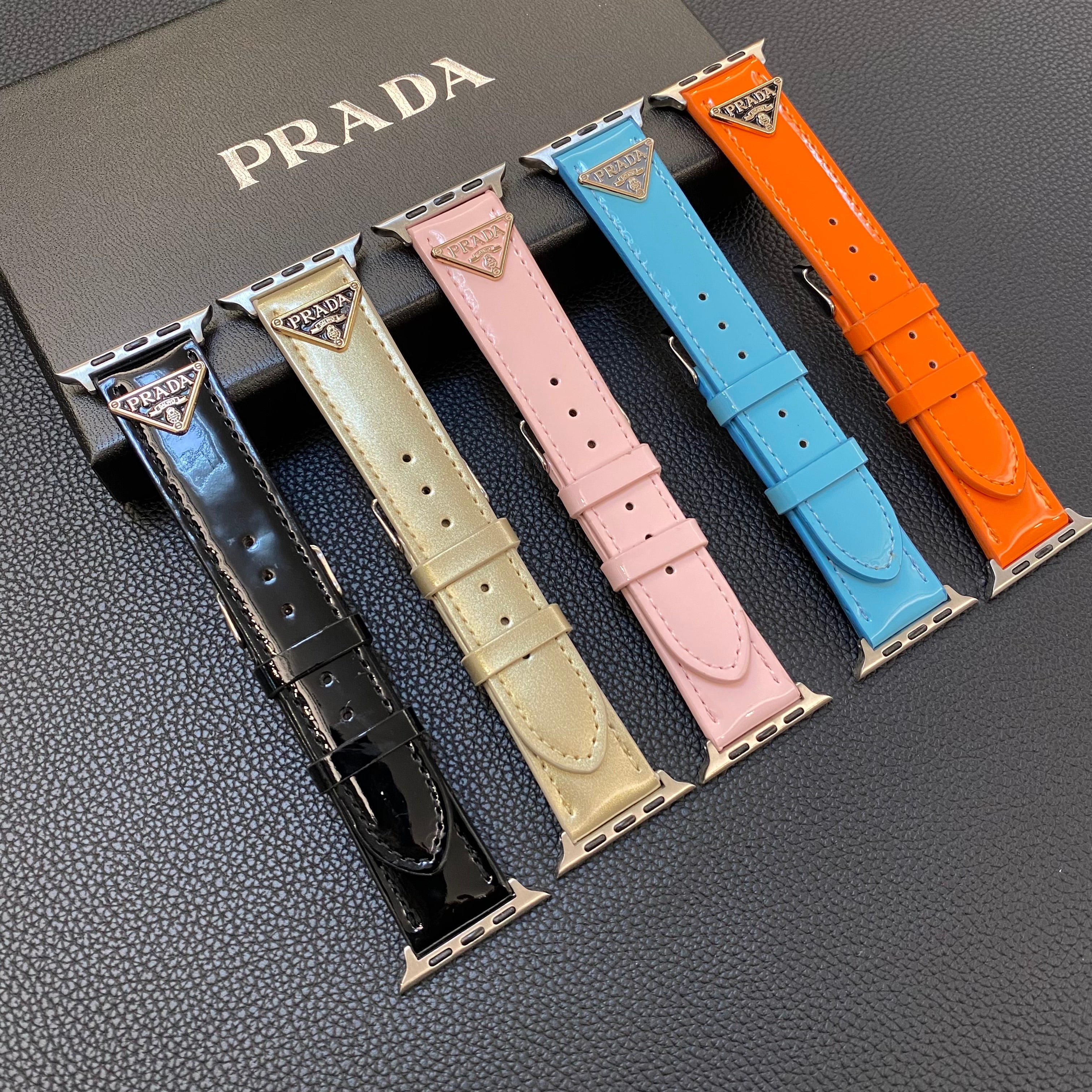 Prada Apple Watch 밴드 Black-LPK240509