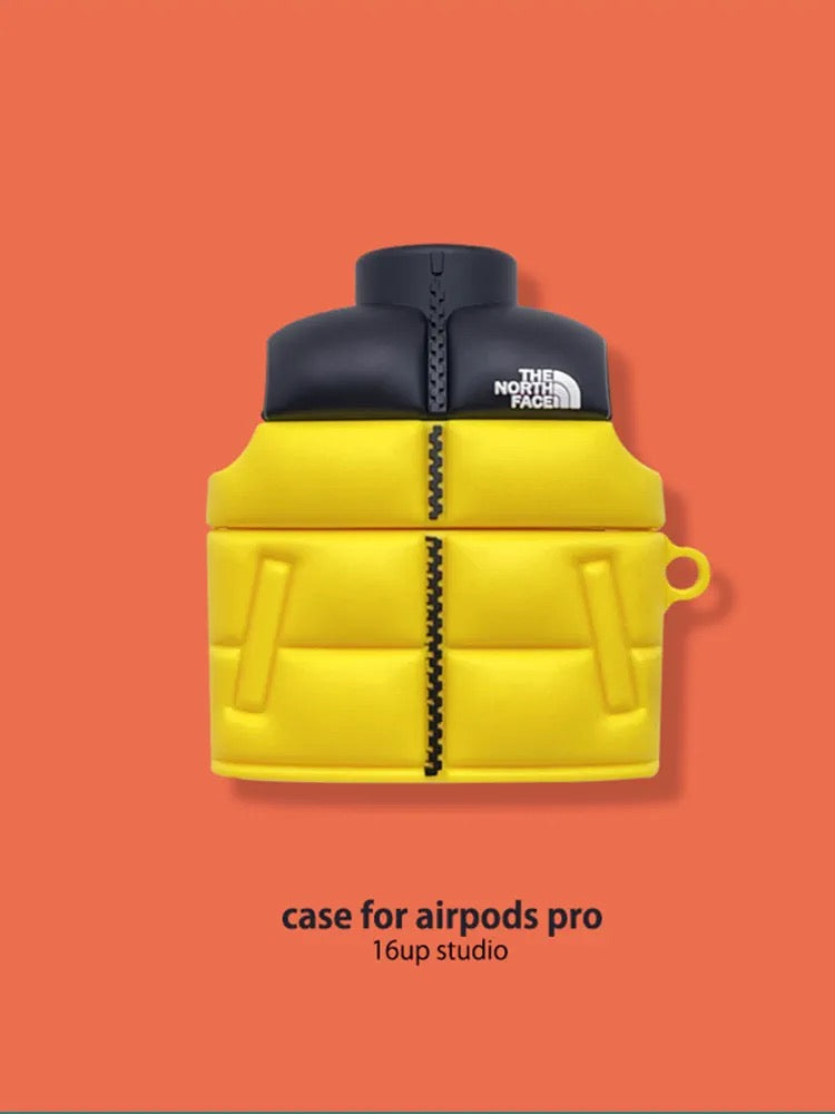 Custodia per Airpods in stile piumino TNF